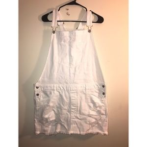 Ripped Overall Skirt